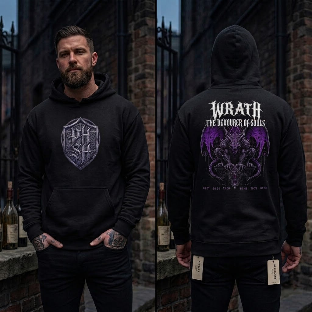 Unisex Heavy Blend Hoodie – "Wrath: The Devourer of Souls"