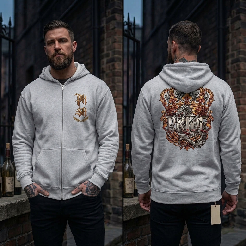 Unisex Heavy Blend Full-Zip Hoodie – "Pride: The Crown"